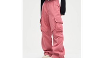 OEM Mens Cotton Twill Multi Pockets Wide Leg Cargo Jogger Pants for Men1