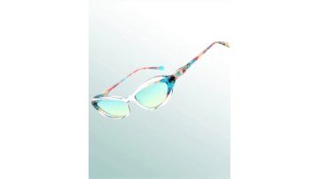 Cat Eye Laminated Acetate Female Sunglasses 24A8075