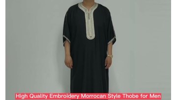 Wholesale Muslim  Clothing Arabic Dress  Dubai Islamic Thobe for Men Jalabiya Dubai for Men Jubah Boubou1