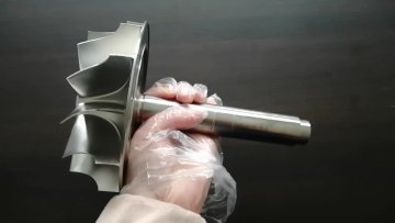 Aluminum CNC Milling Railway Locomotive Engine Turbo Charger Rotor Impeller Wheel 5 Axis Machining1