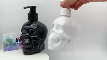 Plastic skull lotion bottle
