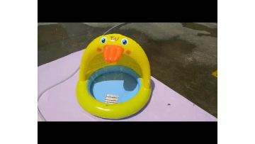 inflatable duck baby pool with canopy swimming pool kids inflatable pool