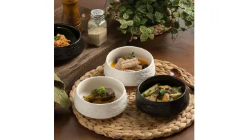 Elegant Japanese Underglaze Ceramic Bowl for Rice and Desserts Tableware 4.5 Inch Black1