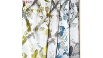 Customized accept 100%polyester woven jacquard fabric for curtain jacquard curtain fabric with metal wire1