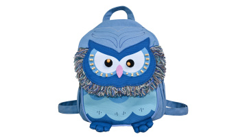 B398-Owl Embroidered Backpack