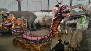 Lifelike animatronic monsters