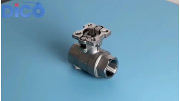 2PC ball valve ISO Pad