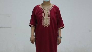 new fashion jalabiya  thobe muslim clothes muslim dress islamic clothing muslim men's clothing1