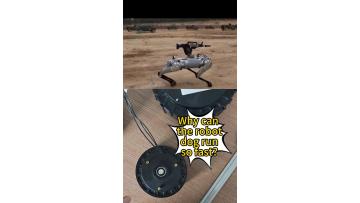Why can the robot dog run so fast? 