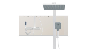 4045A white LED shower Set with Digital Screen