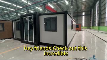See the whole house assembly of an expandable container house. Is it your ideal house?