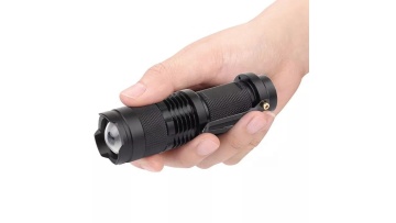 Hot sale cheap sk68 zoom adjustable focus 3 modes best mini promotion gift portable small flashlight with pen pocket clip1