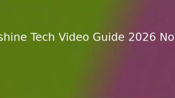 Anshine Tech Video Guide 2026 No.34