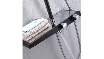 Shower System With Shelf - DL-14035BK