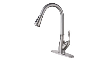 Amazon Hot Selling Brushed Satin Kitchen Mixer with Sprayer1