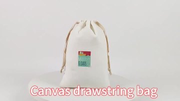  Cotton-canvas Drawstring Bags