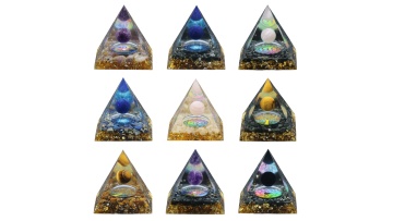 Orgonite Pyramid for Positive Energy SP1728G-60CM
