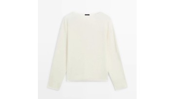 Women's boat neck knitted sweater