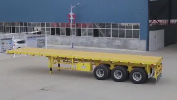 3axles flatbed trailer