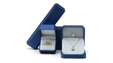 Hanhong wholesale custom luxury jewelry packaging box earrings bracelet storage box blue leather necklace ring jewelry box1