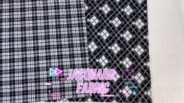 Clothes Material Fabric 98% Polyester 2% Spandex Rhombus Pattern Jacquard Fabric For Clothing1