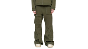 Mens Cargo Heavy Cotton Twill Stacked Jeans Pants for Men High Quality Brand1
