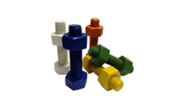 Stud Bolt Manufacturer 1/2'' 5/8'' 3/4'' ASTM A193 B7 B7M PTFE Coating Stud Bolt with A194 2H Heavy Hex Nuts1