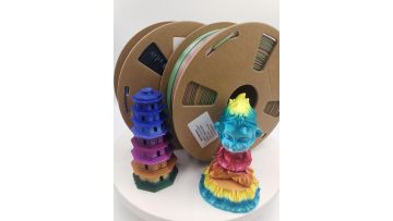 silk rainbow pla filament