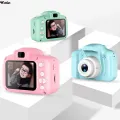 2 Inch HD 1080P Chargable Digital Mini Kids Camera Cartoon Cute Camera Toys Outdoor Photography Props for Child Birthday Gift