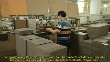 Production Of Standing Wooden Lamp