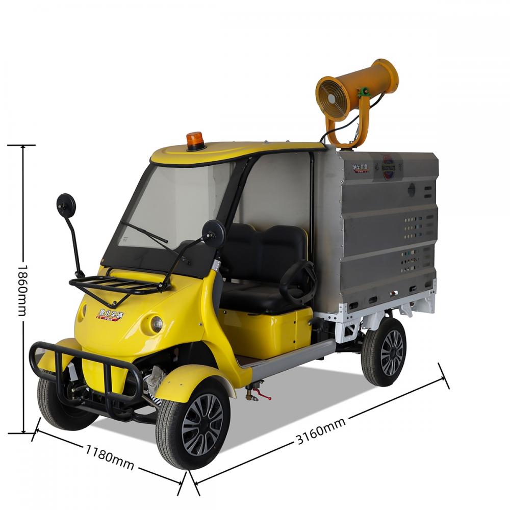 Small electric four-wheel vehicle
