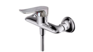  Wall-Mount Shower With Valve Faucet Mixer Brass