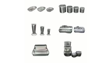 Stainless steel dressing canister
