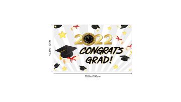 2022 Hot Sale  Factory Custom Logo Printing Canvas Graduation Season Or Party Banner1