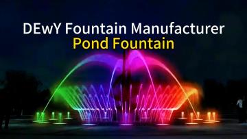Outdoor Dry Floor Fountain Decorative LED Use
