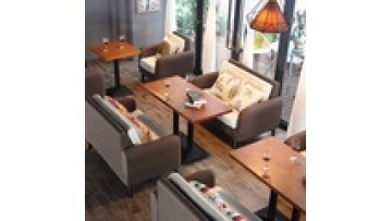 New model fashion  commercial  furniture cafe metal and wood dining wooden kitchen  restaurant table1