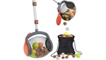 Hot sale Garden Rolling Nut Gatherer Nut Picker Side Opening Foot-Operated Release Ball Picker Roller nut collector1