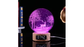 Colorful LED Night Light with Bluetooth Speaker and Alarm Clock1
