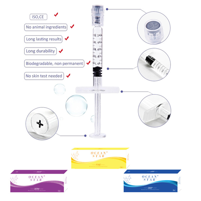 Ocean Star HyaluronicAcid DermalFiller For Face Butt Breast