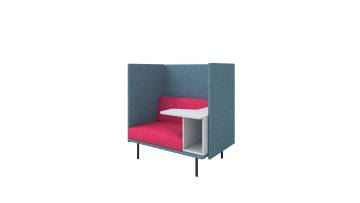 Modern Nordic Office Furniture Divider Partition Modular Privacy Sofa Pod Fabric Reception Sofa