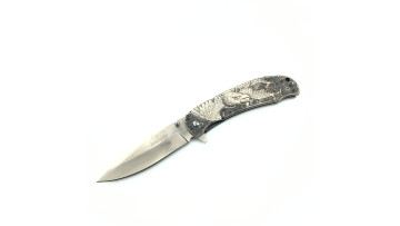 Embossed Flying Eagle Semi-Automatic Folding Knife