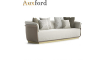 Upholstered  living room furniture fabric 5 seater sofa sets Modern hk stainless steel fabric sofa1