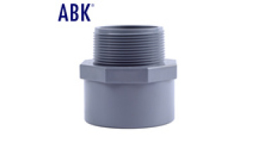 Joint PVC Male Thread Adapter Pipe Fittings Pvc Hot Sale Plastic Water Connection Rubber OEM Injection Molding Glue Grey Female1