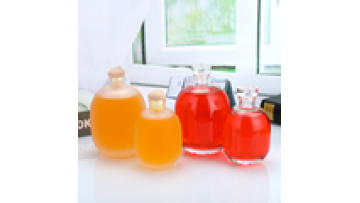 250ml 500ml Sealed fruit juice beverage empty bottle wholesale frosted glass fruit custom wine bottle1