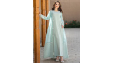 UNI Wholesale Modest Set Women Abaya Islamic Clothing Muslim Long Dresses 2 Pieces Set for Women1