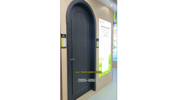 Black painted interior solid wood door