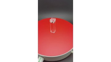 Quartz Fluorescent cuvette with internal thread