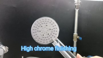 High Chrome Finishing Hand Held Ducha Shower Head 5 functions High Pressure Message Shower Head Set1