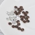 Hot Jewelry DIY Findings Zinc Based Alloy Spacer Beads Antique Copper Wavy Round Charms For Handmade Earrings Components, 50PCs
