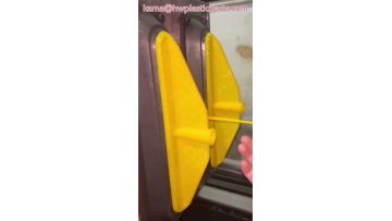 Yellow injection molded plastic part